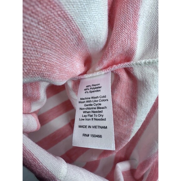 NEW Market & Spruce Stitch Fix Maternity White Peach Alma Short Sleeve small - Picture 9 of 10